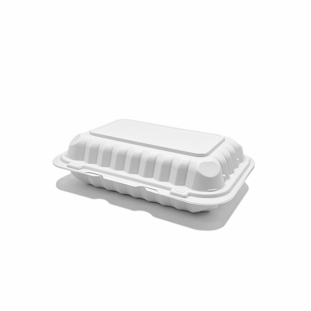 White Mineral Filled 1-Compartment with Hinged Lid