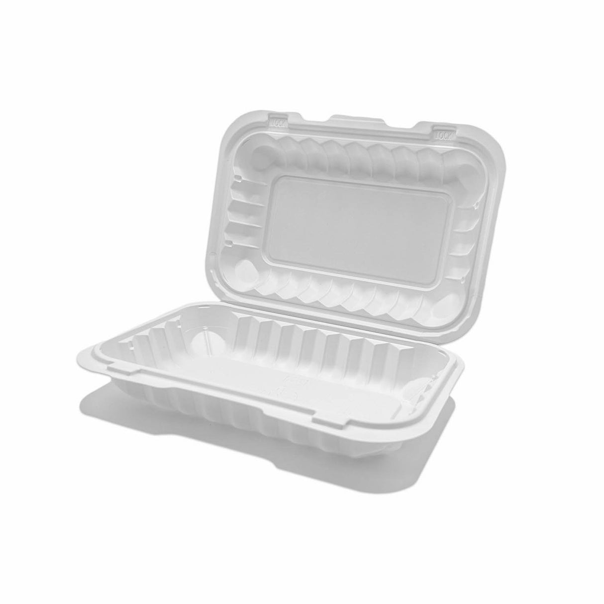 White Mineral Filled 1-Compartment with Hinged Lid