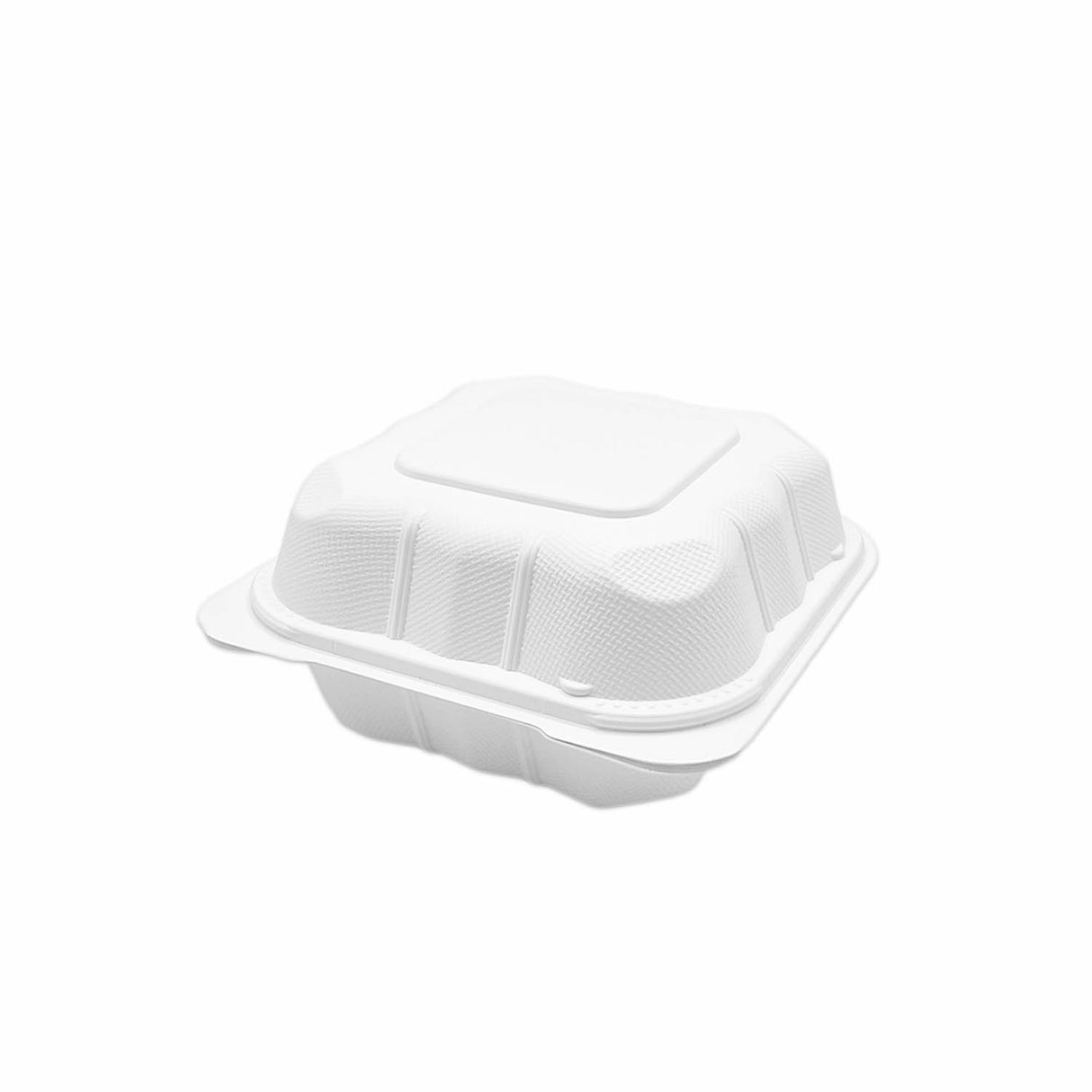 White Mineral Filled 1-Compartment with Hinged Lid