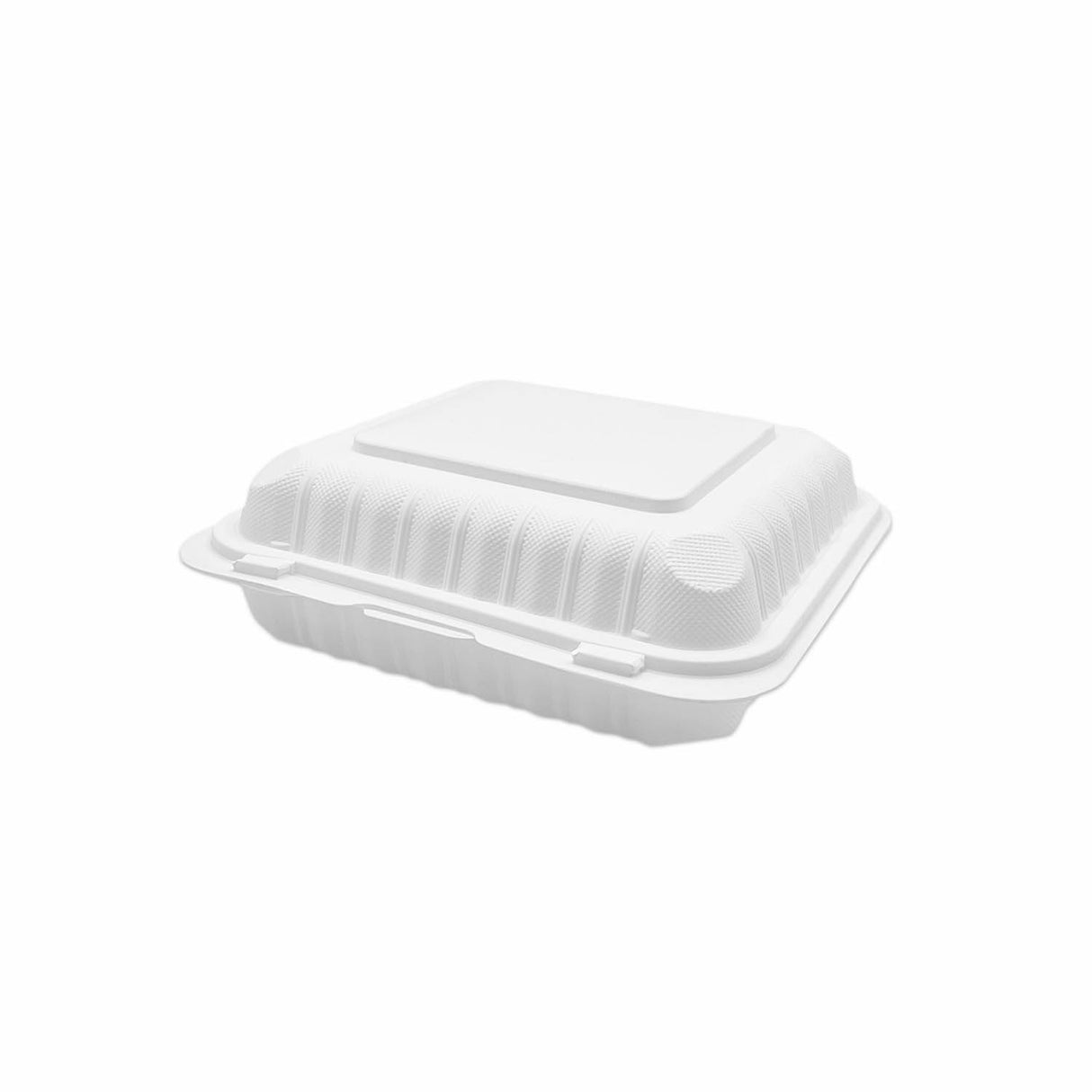 White Mineral Filled 1-Compartment with Hinged Lid
