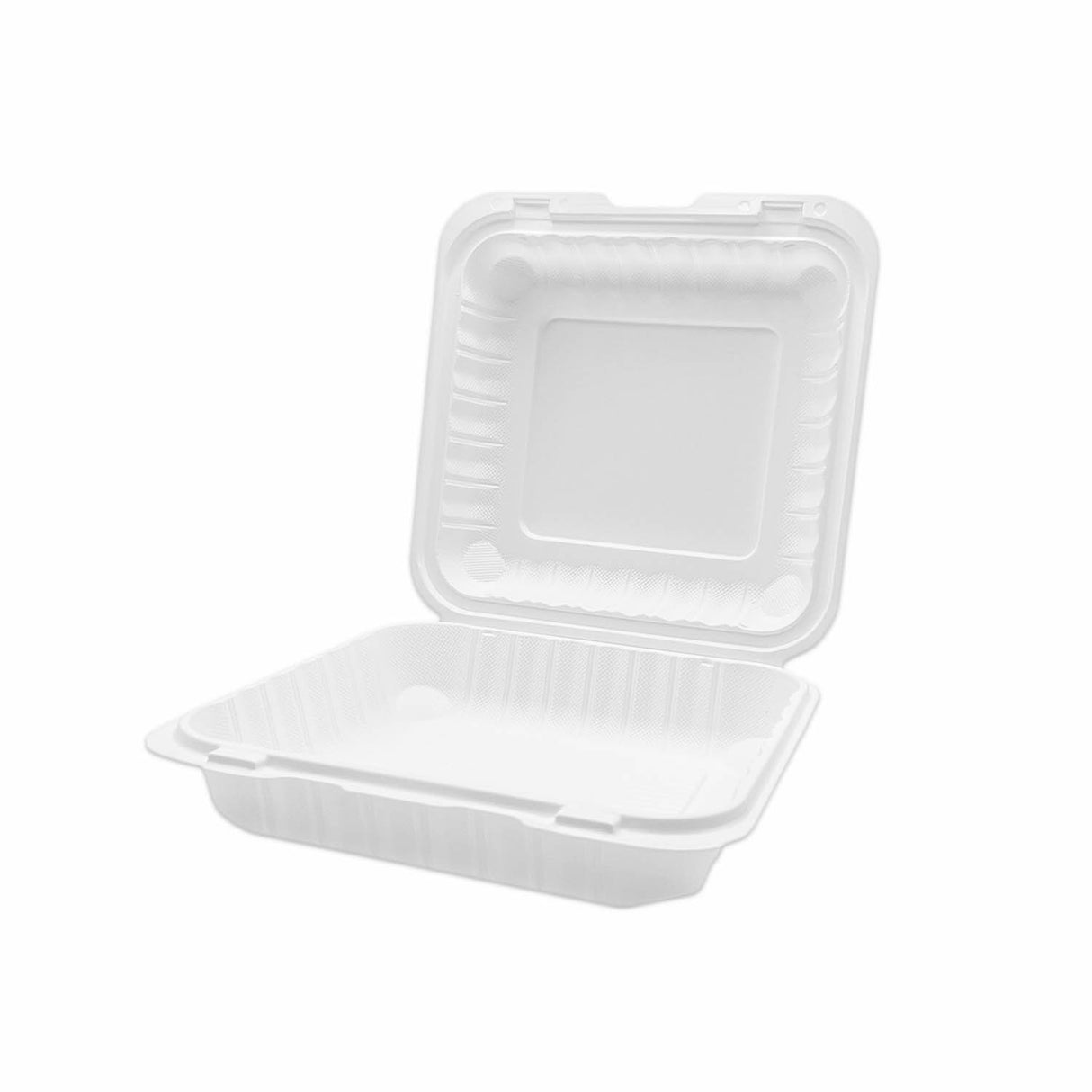 White Mineral Filled 1-Compartment with Hinged Lid