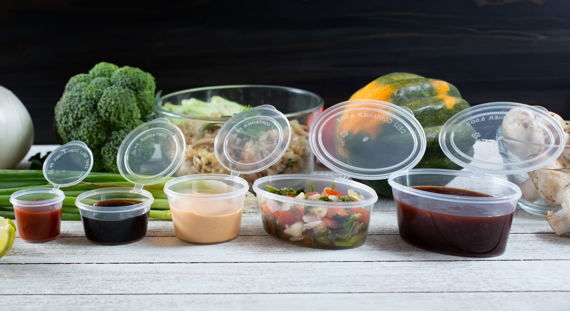 Clear Hinged Lid Portion Cup Banner Image
