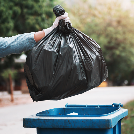 33 Gallon 33" x 39" 1.2 Mil Low Density Trash Liner (Black) - 100/Case