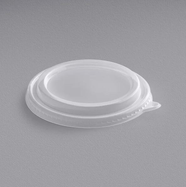 Paper Round Container Lid (Clear) - 300/Case