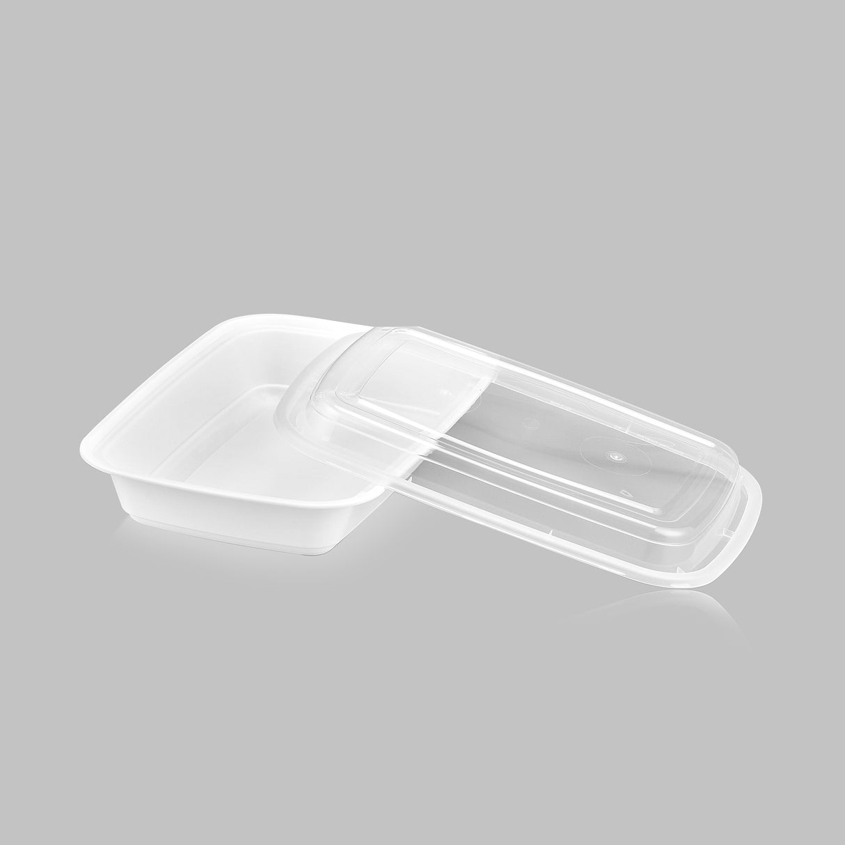 28 oz Premium 8" x 6" Oblong Microwaveable Combo (White) - 150/Case - ReztaurantDirect