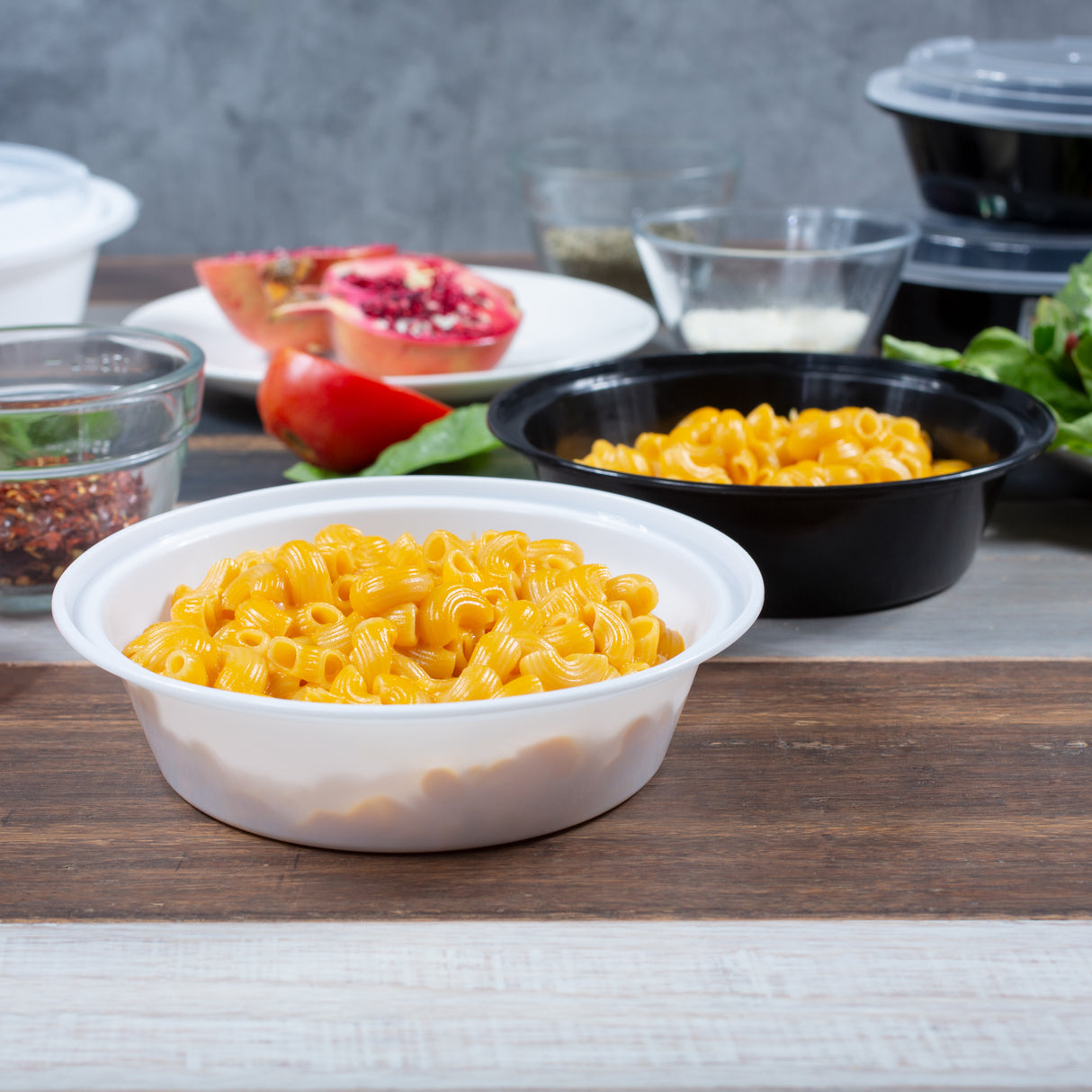 z(Archive) 16 oz Premium 6" Round Combo (White) - 150/Case - ReztaurantDirect