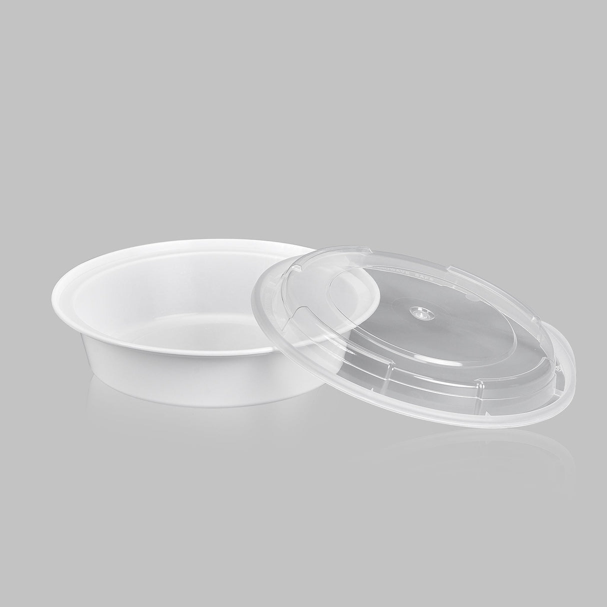 z(Archive) 24 oz Premium 7" Round Combo (White) - 150/Case - ReztaurantDirect