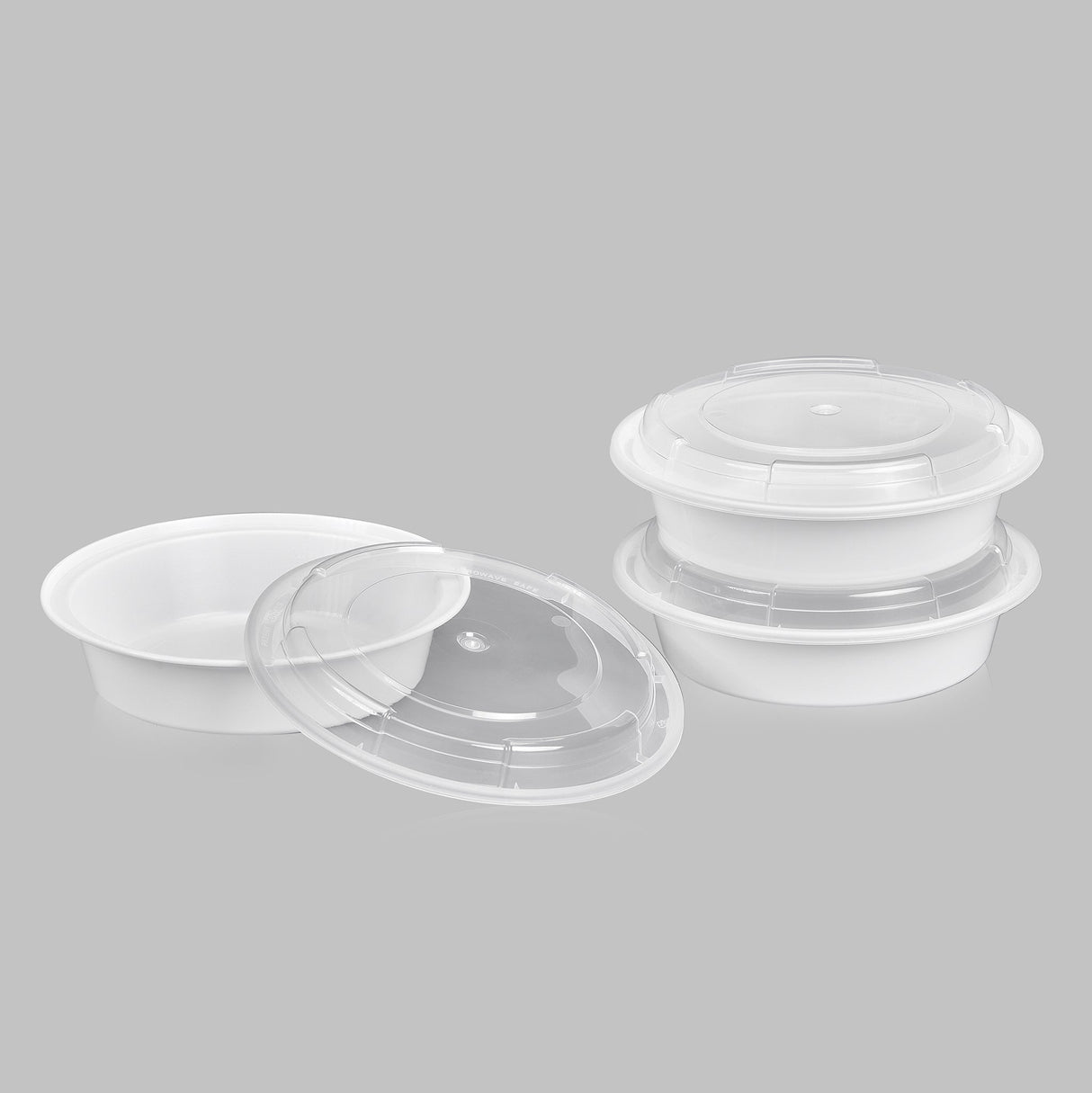 z(Archive) 24 oz Premium 7" Round Combo (White) - 150/Case - ReztaurantDirect