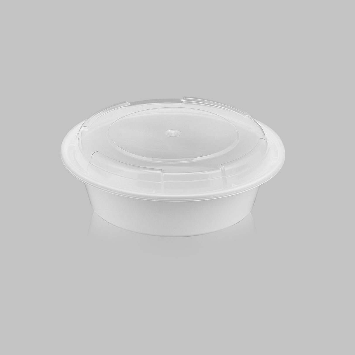 z(Archive) 32 oz Premium 7" Round Combo (White) - 150/Case - ReztaurantDirect