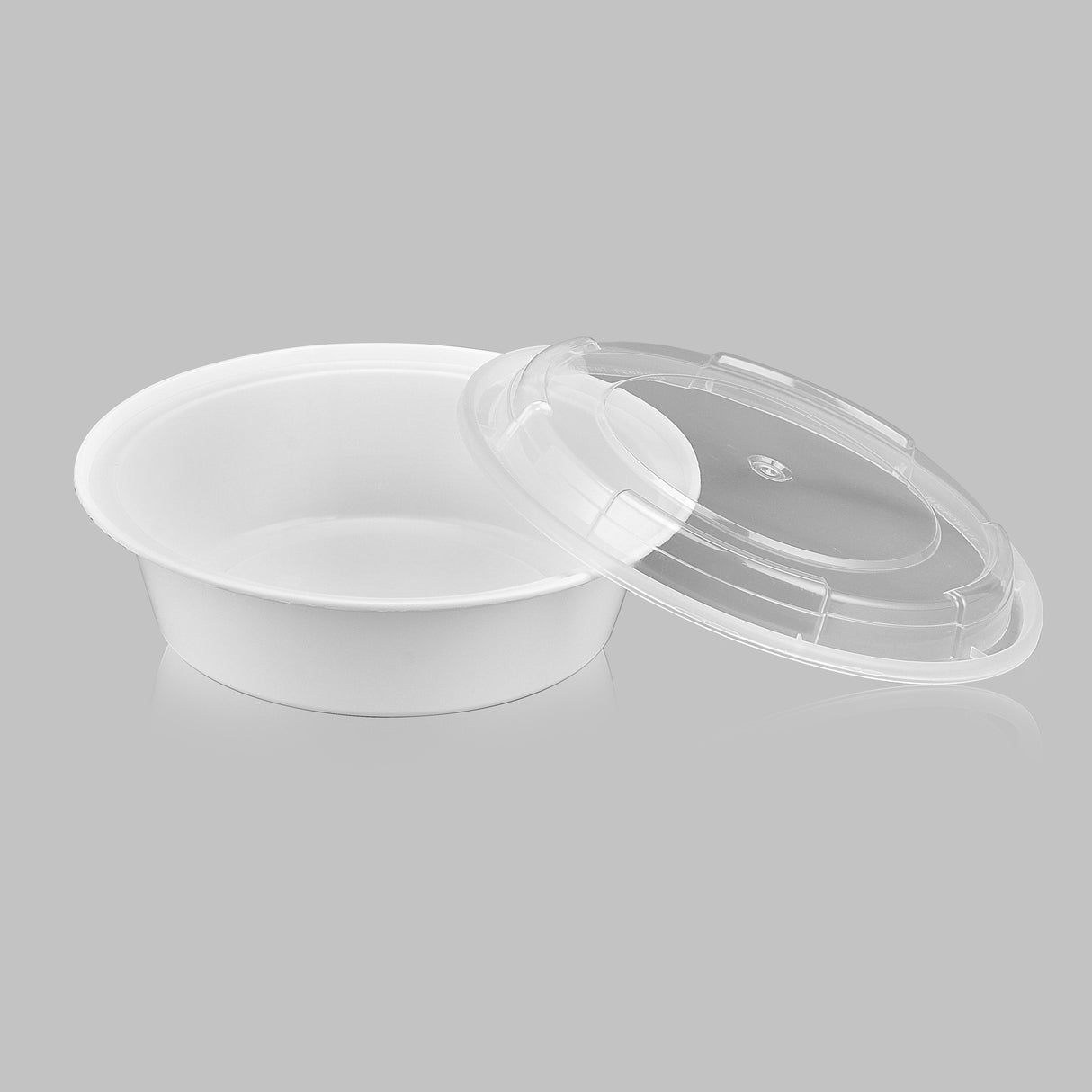 z(Archive) 32 oz Premium 7" Round Combo (White) - 150/Case - ReztaurantDirect