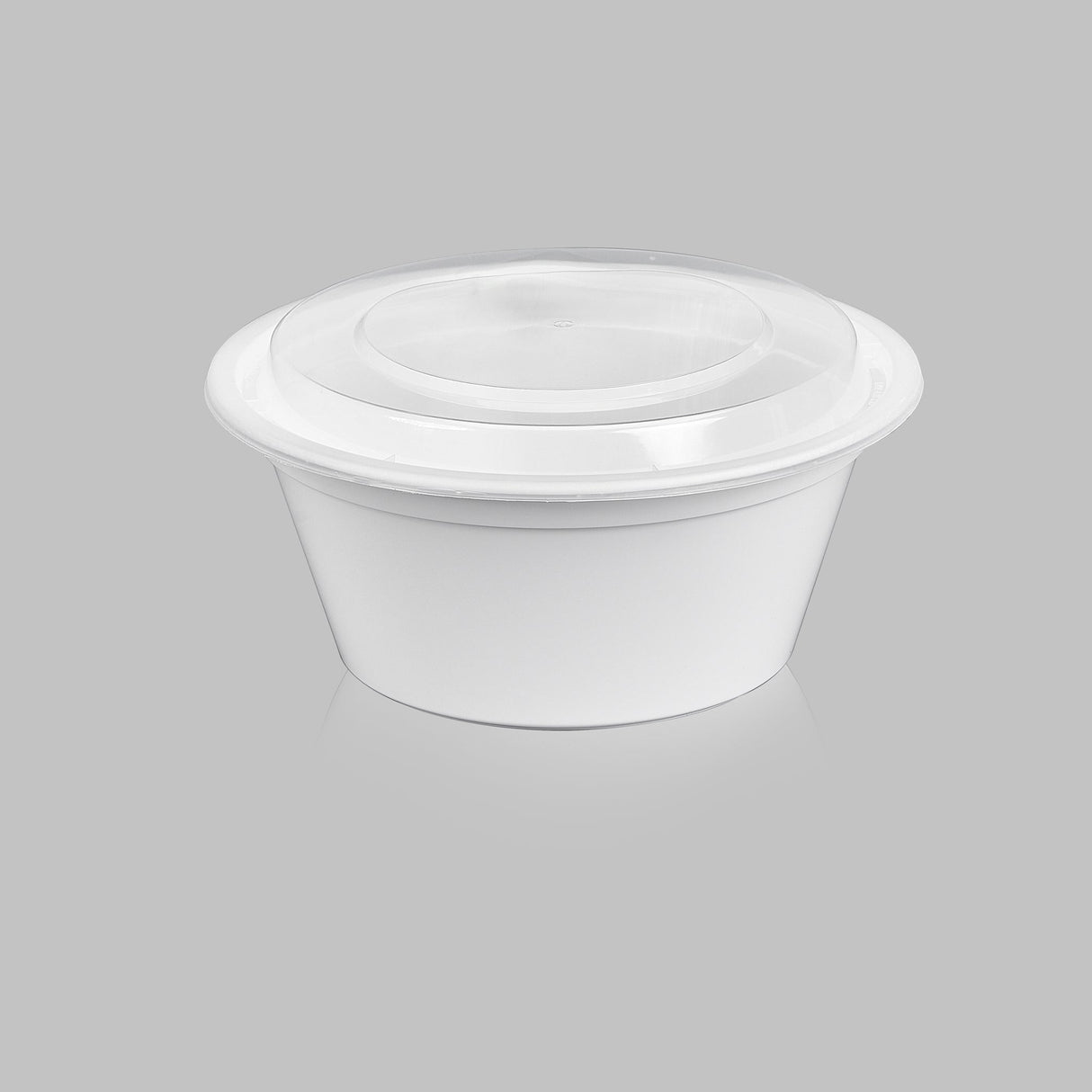 z(Archive) 40 oz Premium 7" Round Combo (White) - 150/Case - ReztaurantDirect