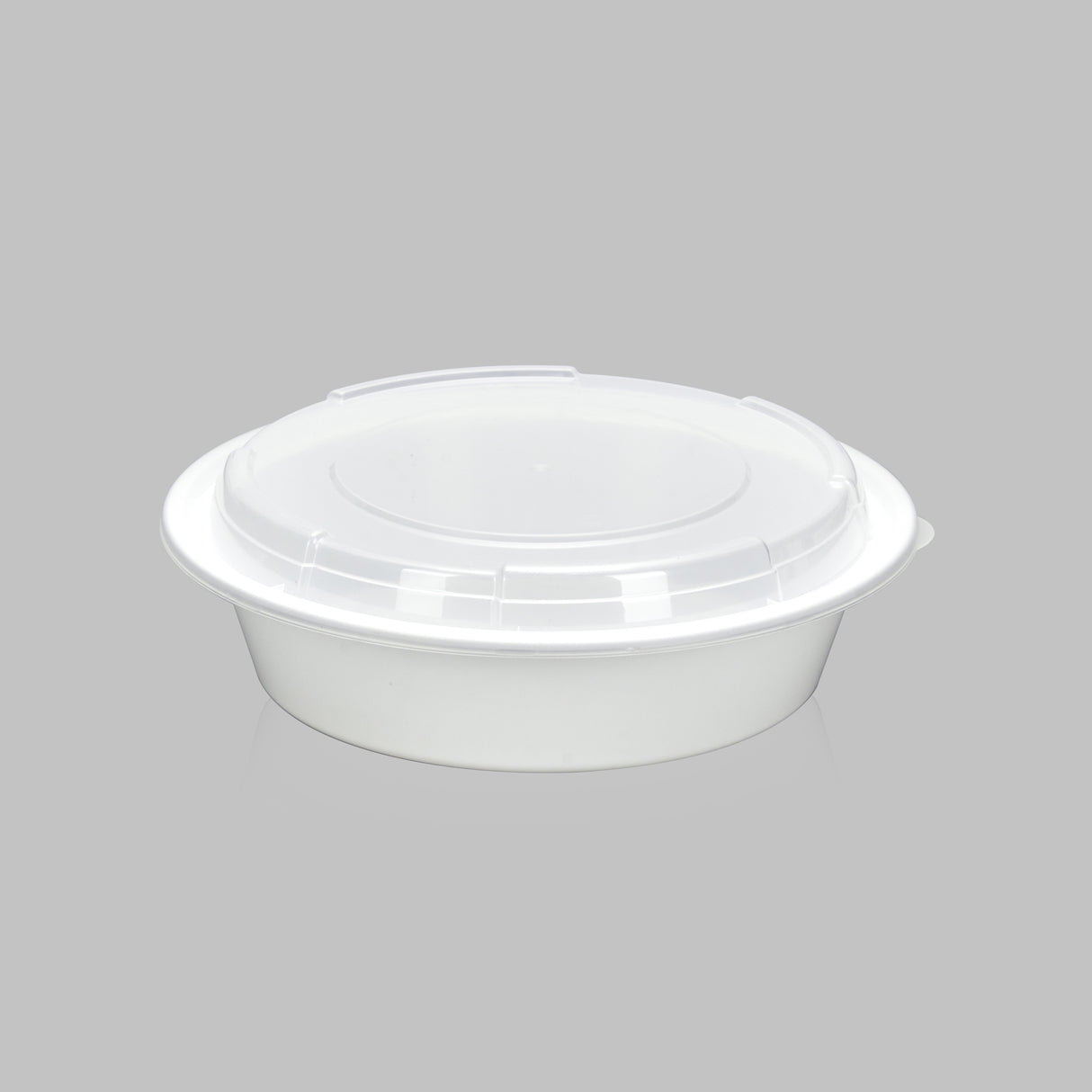 z(Archive) 40 oz Premium 8" Round Combo (White) - 150/Case - ReztaurantDirect