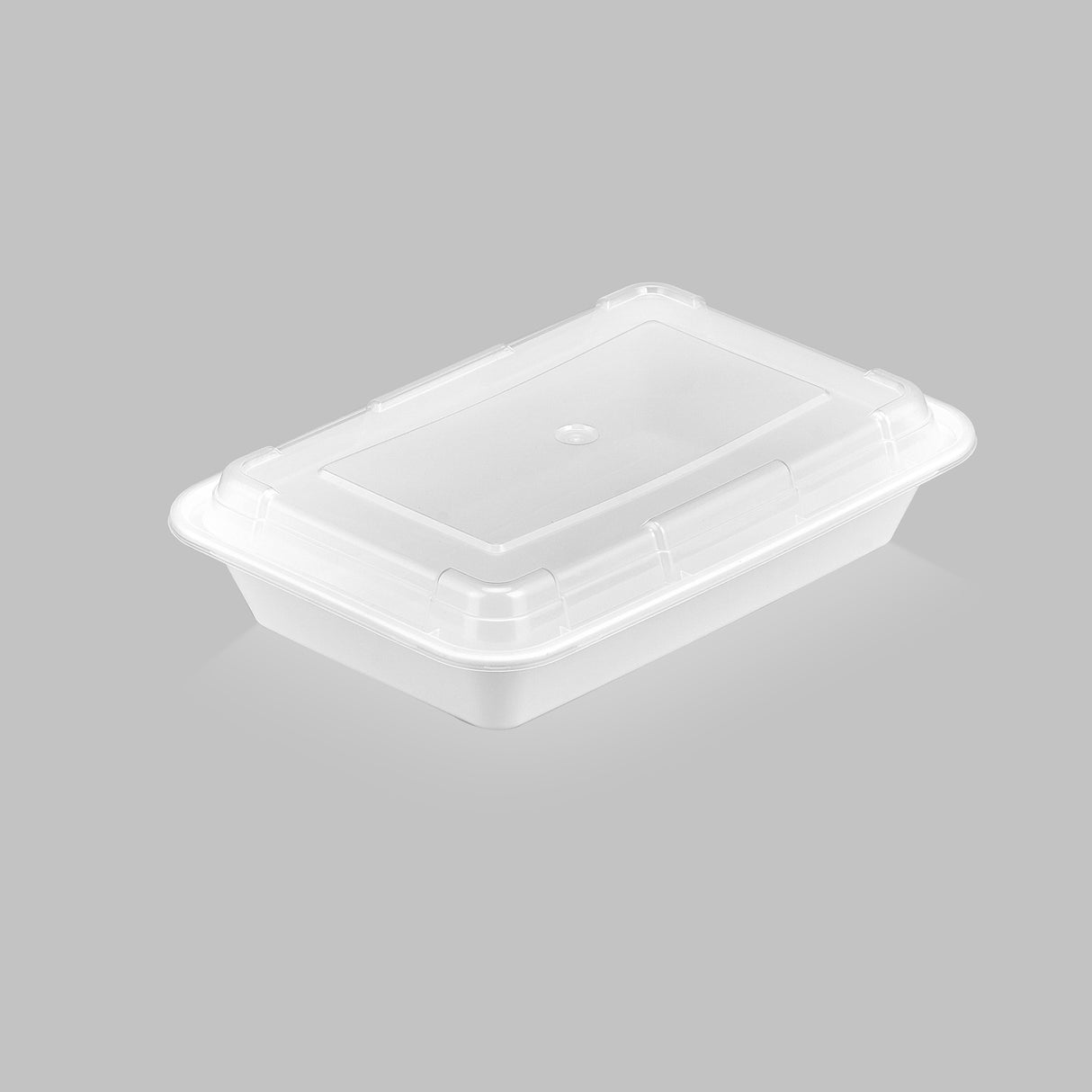 28 oz Premium 8" x 6" Rectangular Microwavable Combo (White) - 150/Case - ReztaurantDirect