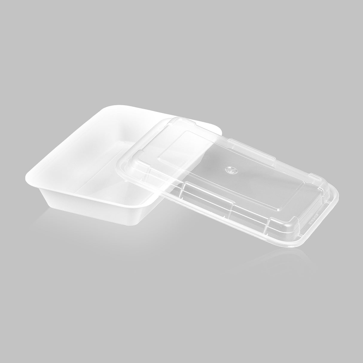 28 oz Premium 8" x 6" Rectangular Microwavable Combo (White) - 150/Case - ReztaurantDirect