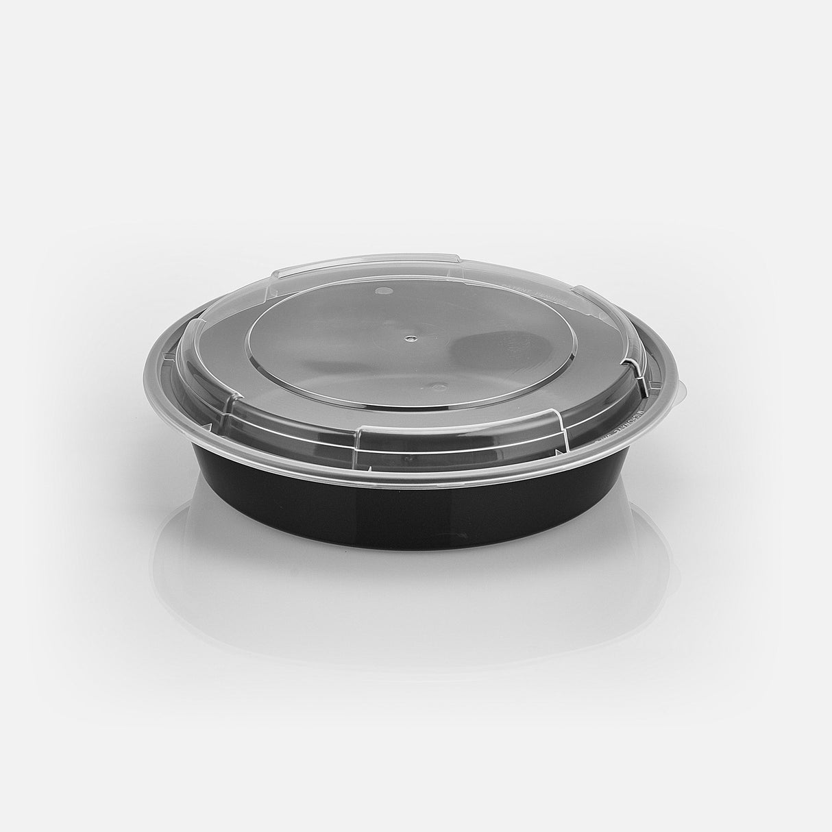 z(Archive) 48 oz Premium 9" Round Combo (Black) - 150/Case - ReztaurantDirect