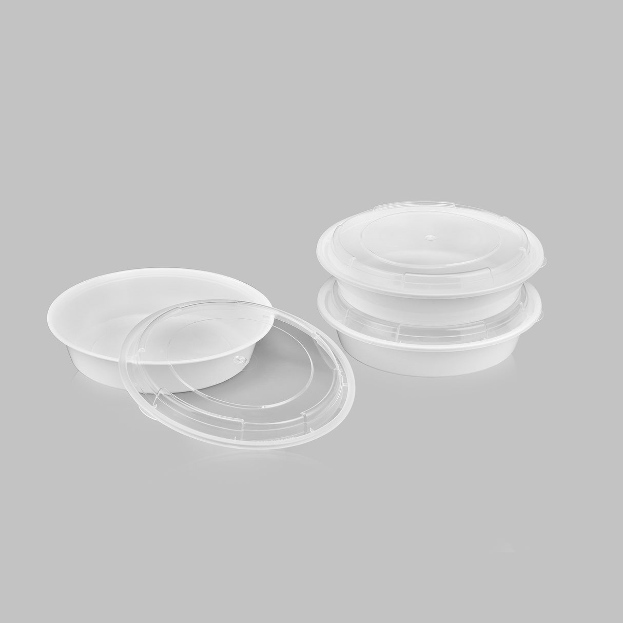 z(Archive) 48 oz Premium 9" Round Combo (White) - 150/Case - ReztaurantDirect