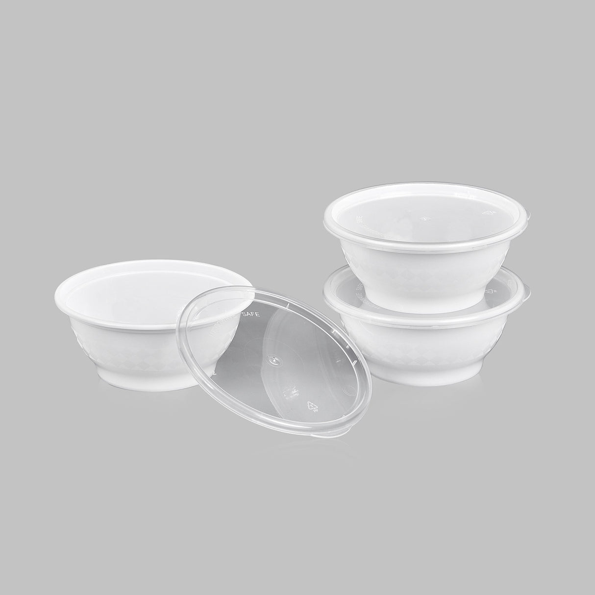 z(Inactive-Bowl) 8 oz Premium 4" Bowl Combo (White) - 240/Case - ReztaurantDirect