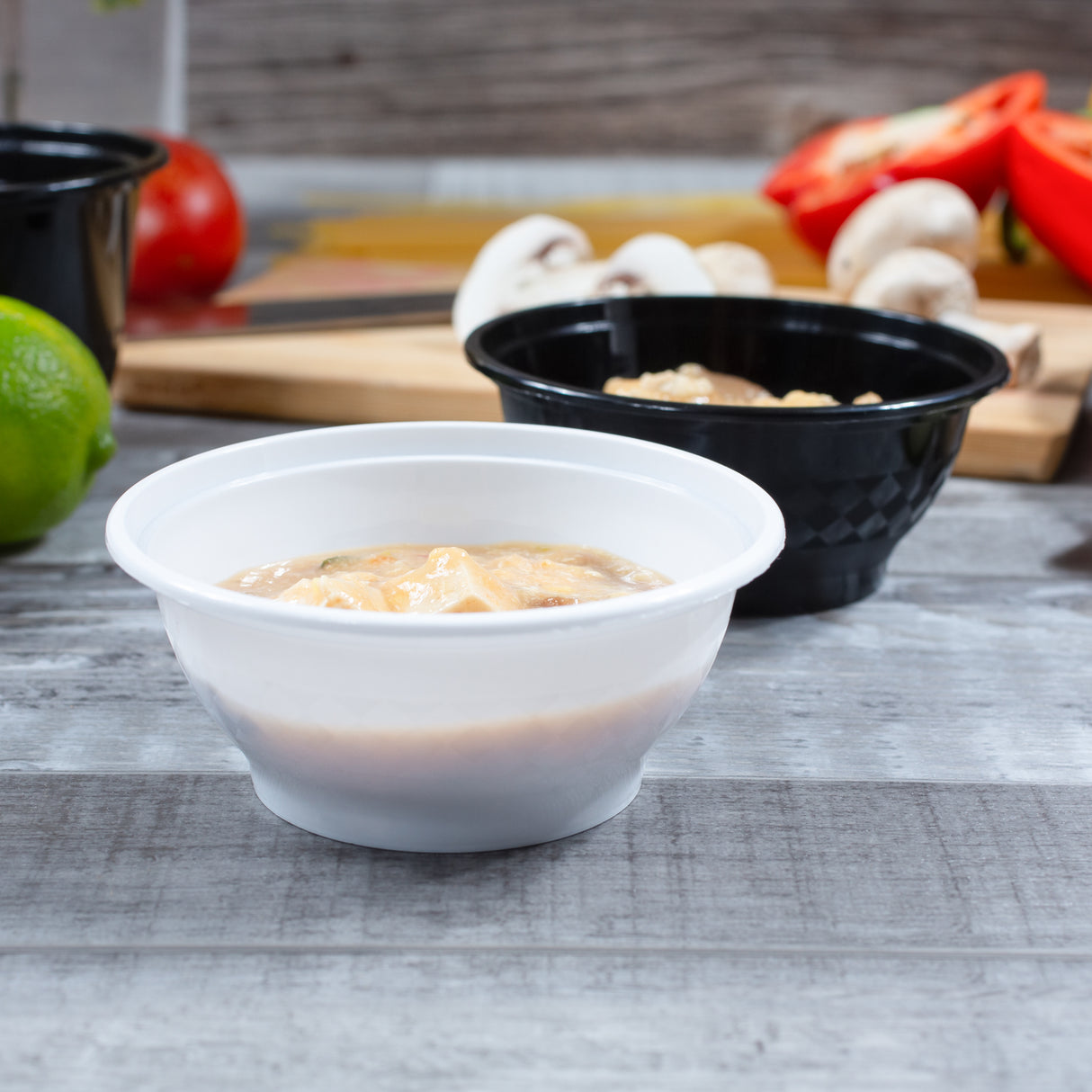 z(Inactive-Bowl) 8 oz Premium 4" Bowl Combo (White) - 240/Case - ReztaurantDirect