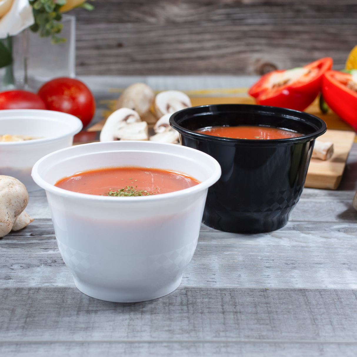 z(Inactive-Bowl) 12 oz Premium 4" Bowl Combo (White) - 240/Case - ReztaurantDirect