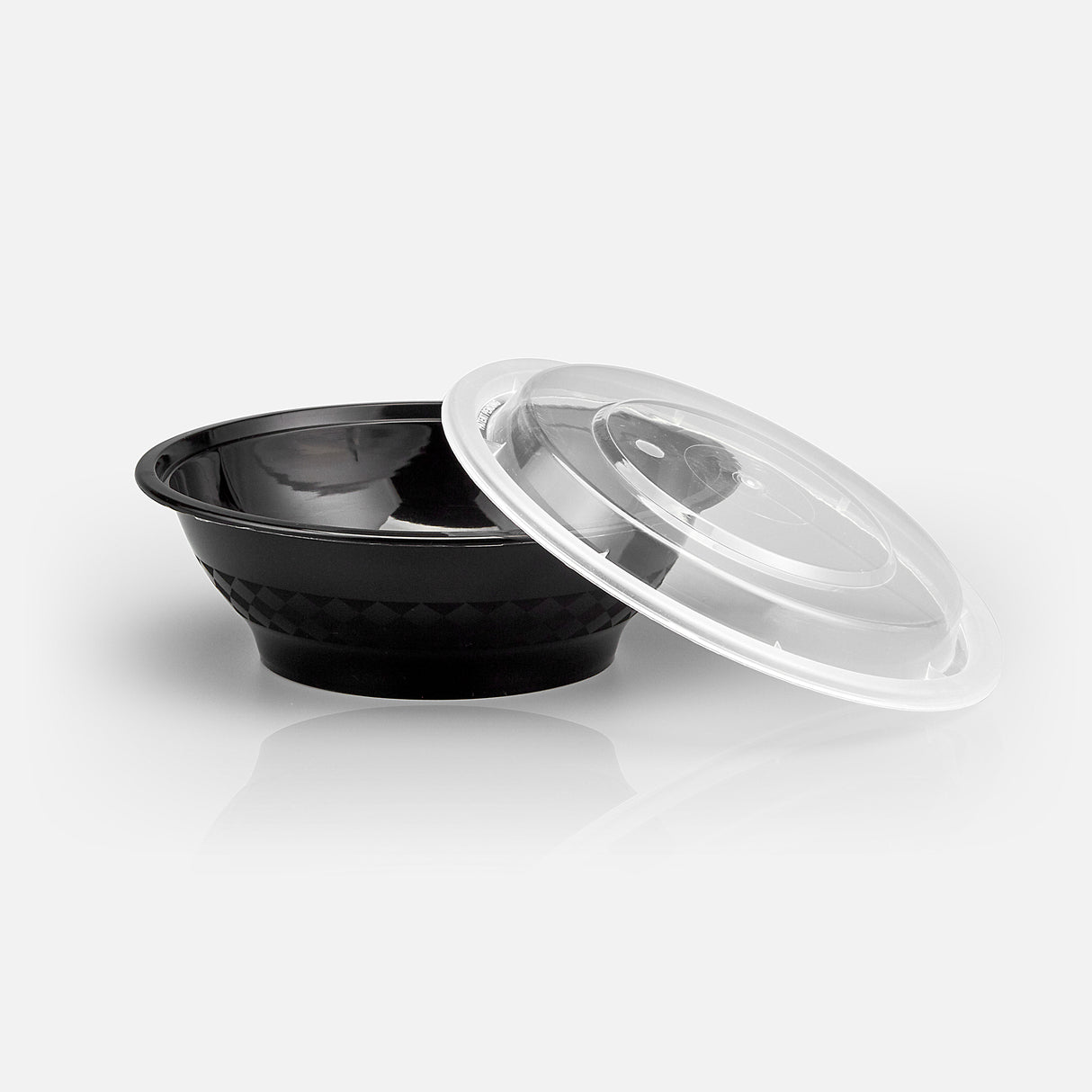z(Inactive-Bowl) 16 oz Premium 6" Bowl Combo (Black) - 150/Case - ReztaurantDirect