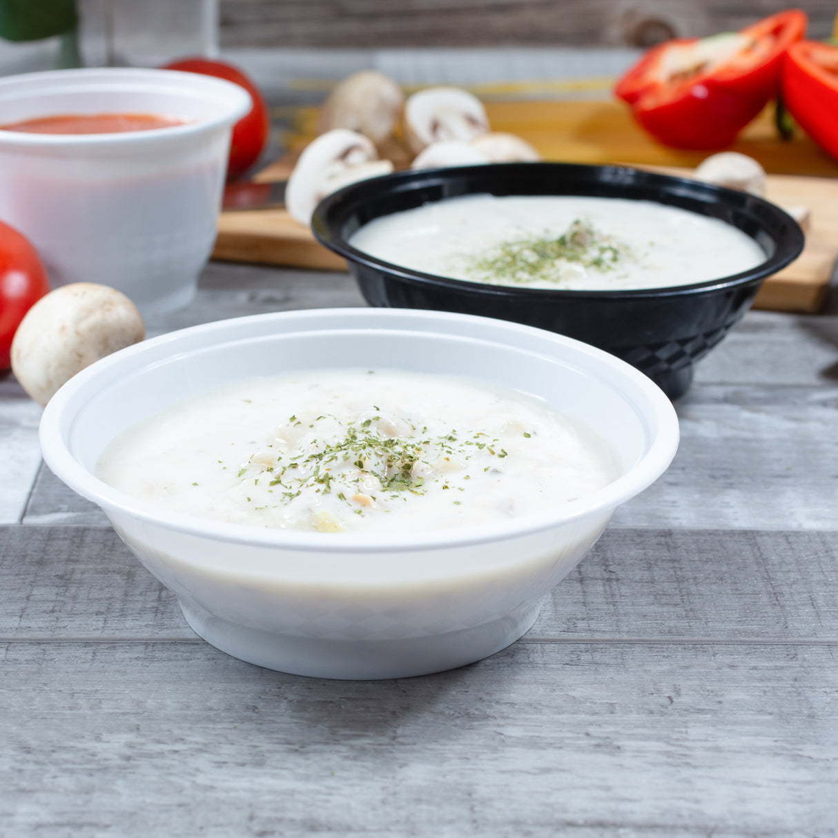 z(Inactive-Bowl) 16 oz Premium 6" Bowl Combo (White) - 150/Case - ReztaurantDirect