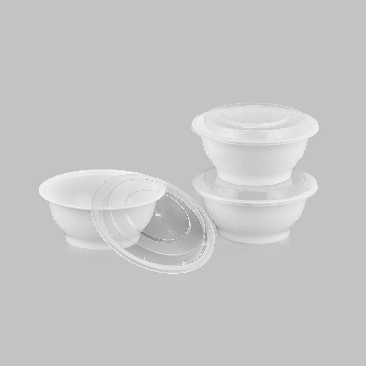 z(Inactive-Bowl) 24 oz Premium 6" Bowl Combo (White) - 150/Case - ReztaurantDirect
