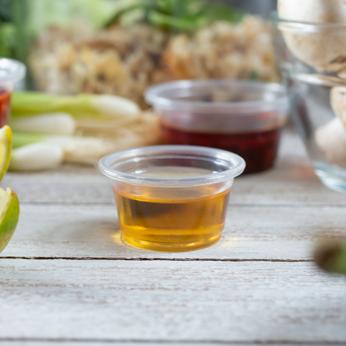 ezSelect Clear Plastic Portion Cup (0.75 oz) - 2500/case - ReztaurantDirect