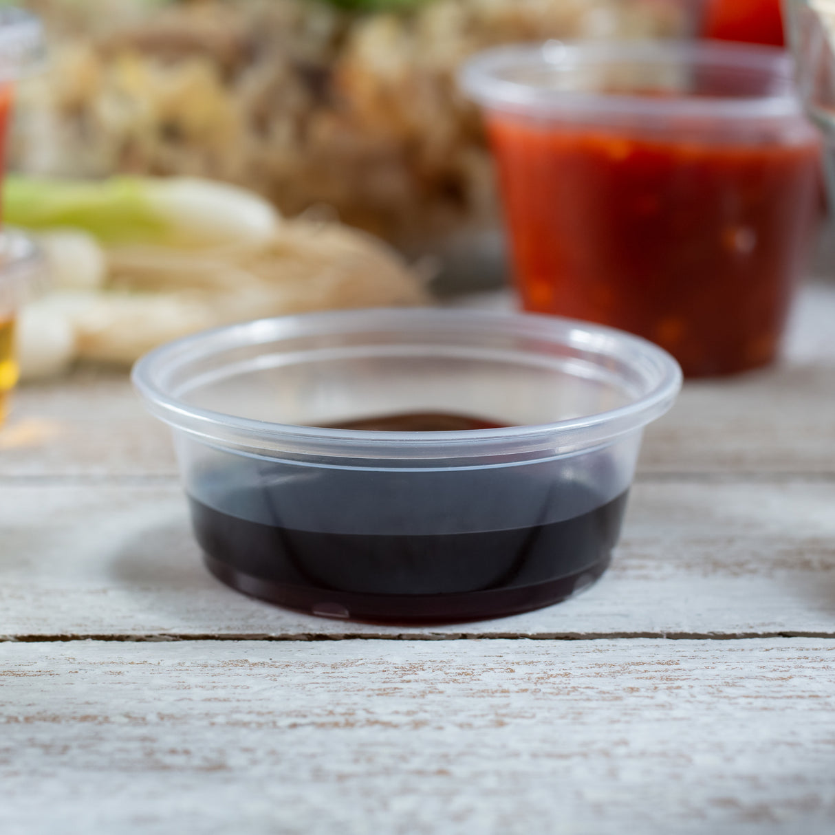 ezSelect Clear Plastic Portion Cup (1.5 oz) - 2500/case - ReztaurantDirect