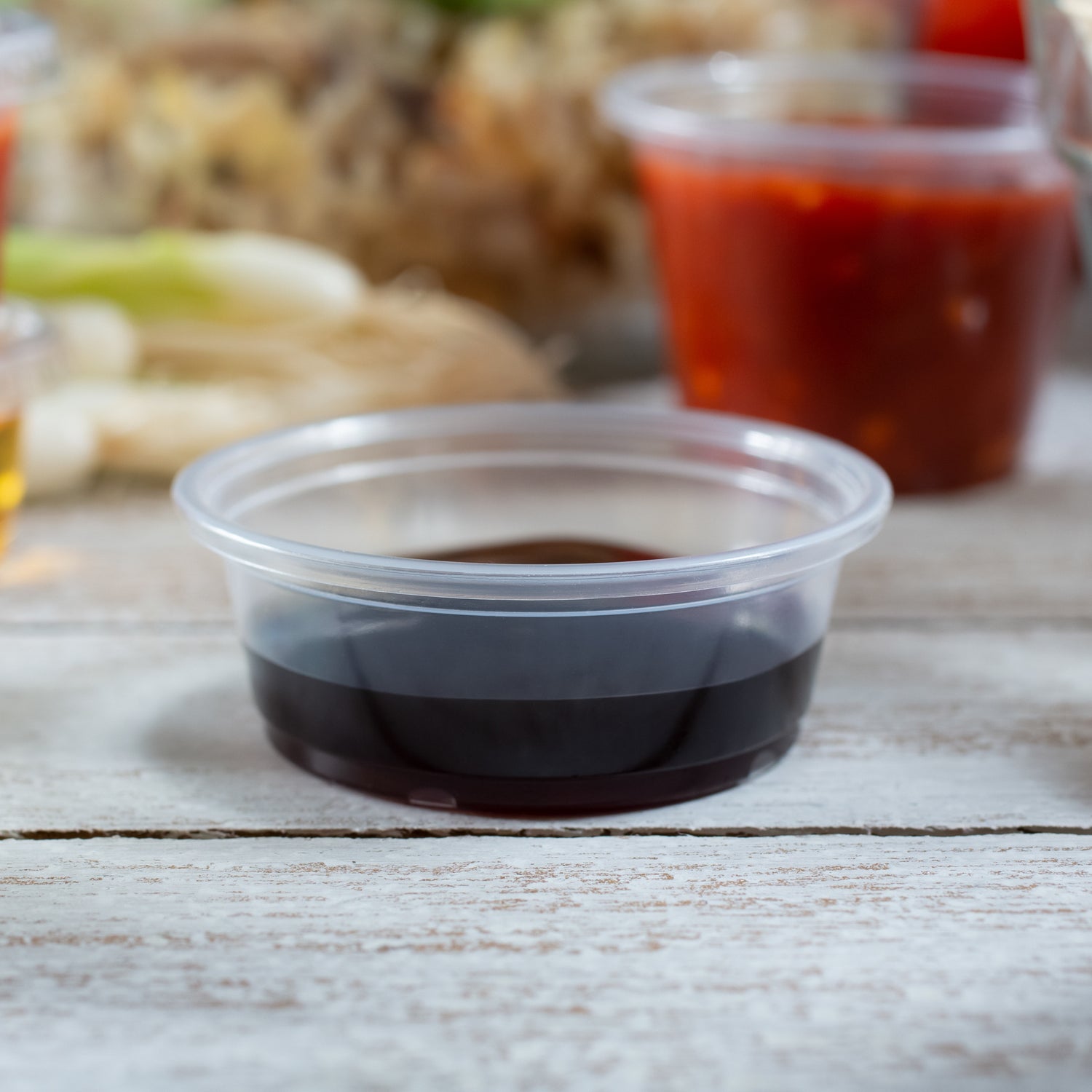 ezSelect Clear Plastic Portion Cup (1.5 oz) - 2500/case - ReztaurantDirect