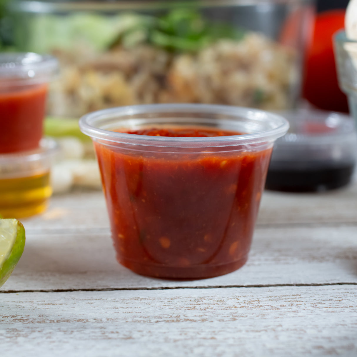 ezSelect Clear Plastic Portion Cup (2.5 oz) - 2500/case - ReztaurantDirect