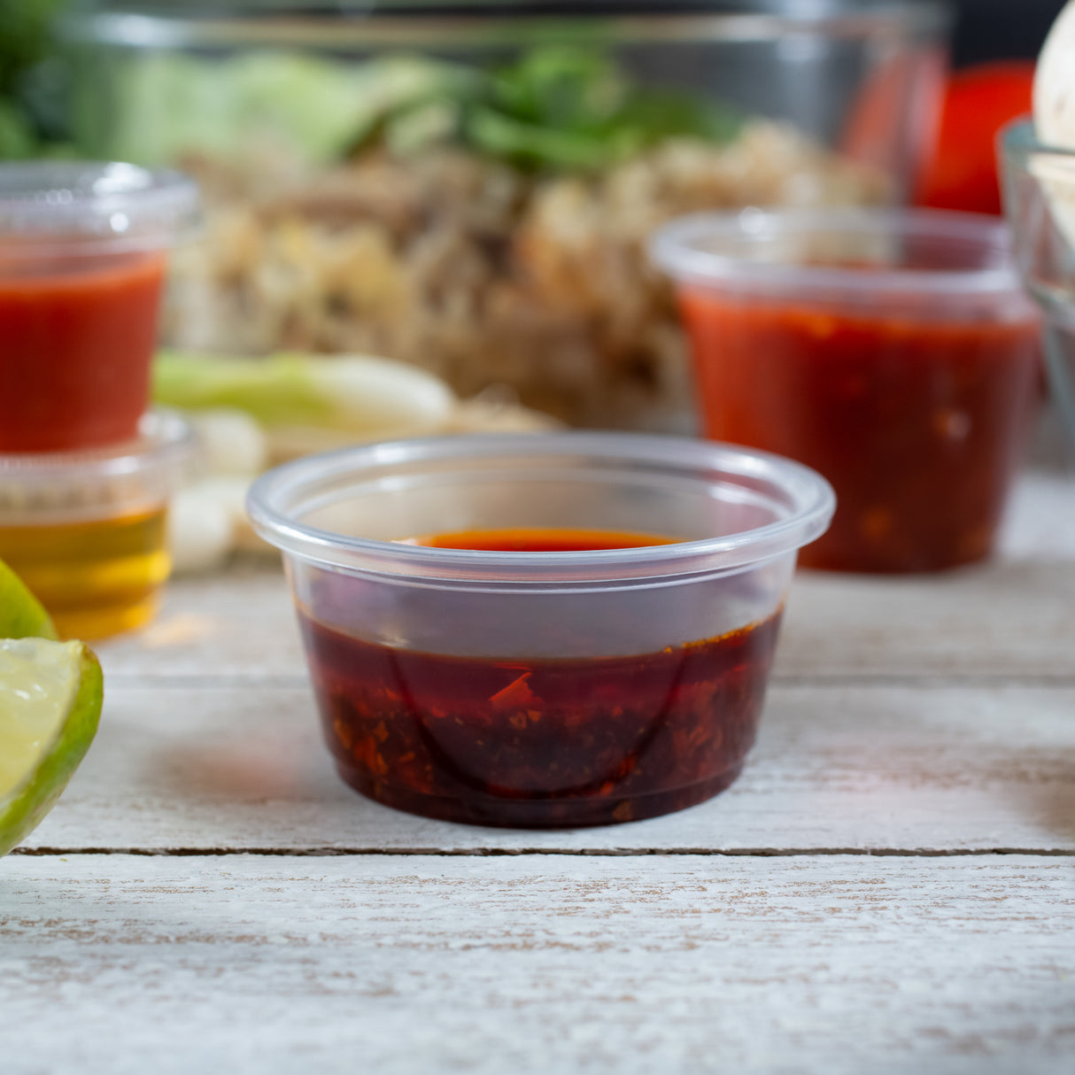 ezSelect Clear Plastic Portion Cup (2 oz) - 2500/case - ReztaurantDirect