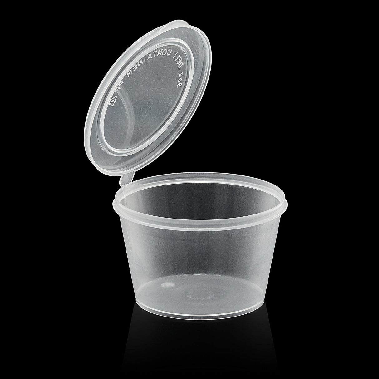 ezSelect Portion Cup with Hinged Lid (3 oz, Clear) - 2000/case - ReztaurantDirect