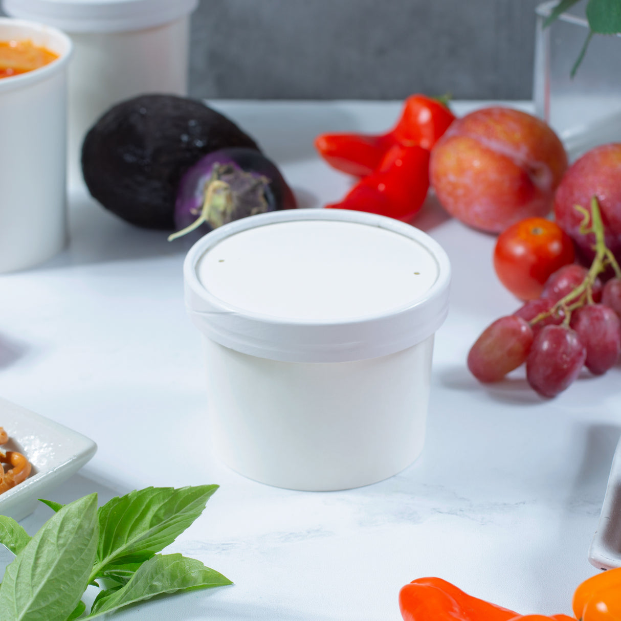 Paper Food Cup with Lid Combo (250/case)