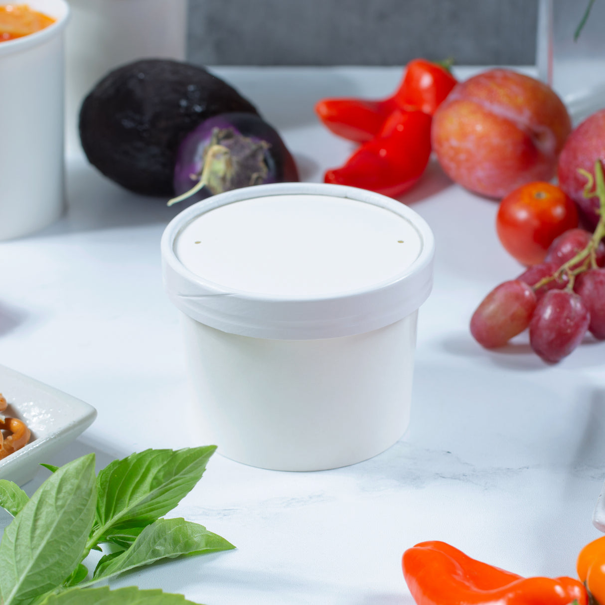 Paper Food Cup with Lid Combo (250/case)