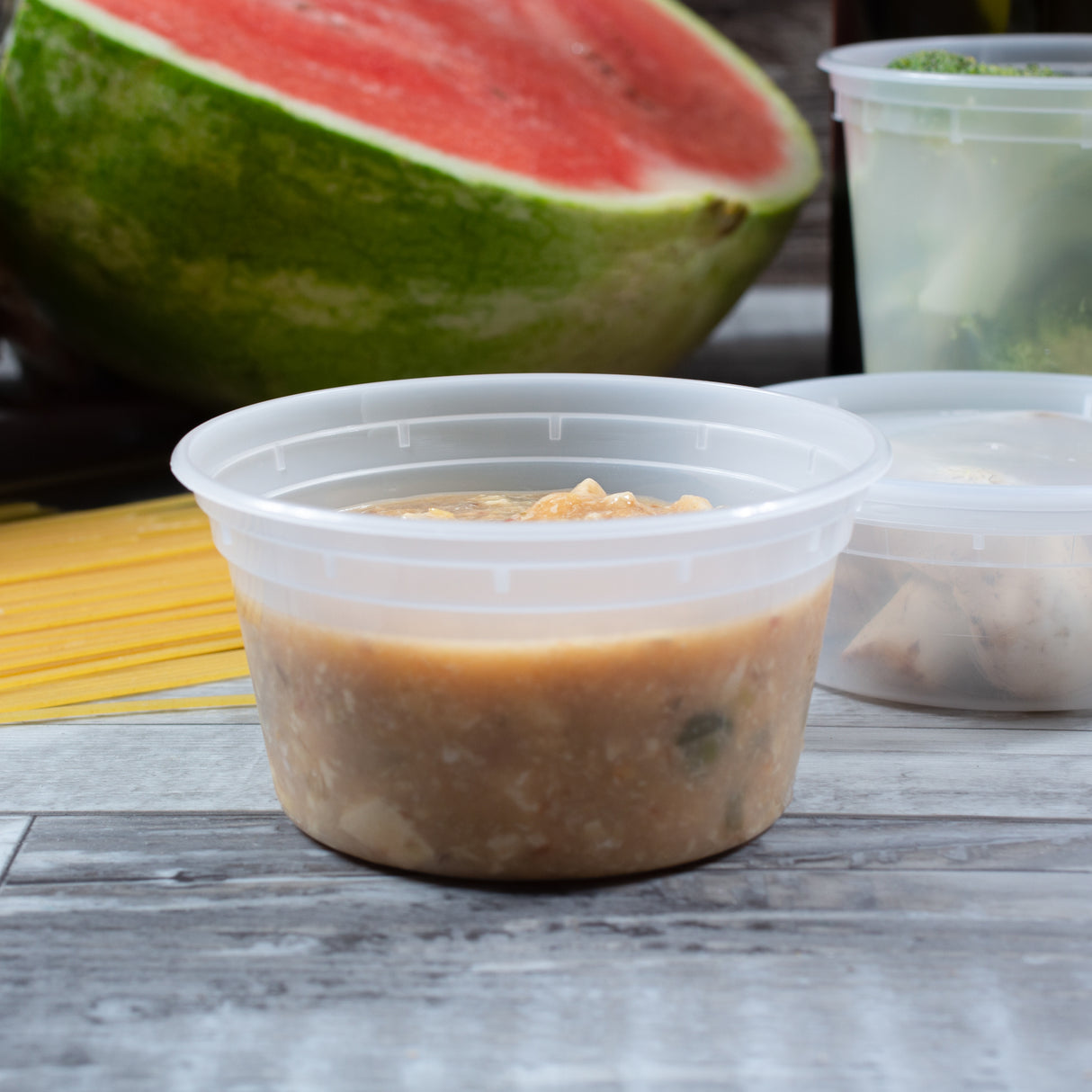 12 oz Heavy Weight Mircowavable Deli/Soup Combo (Clear) - 240/Case - ReztaurantDirect