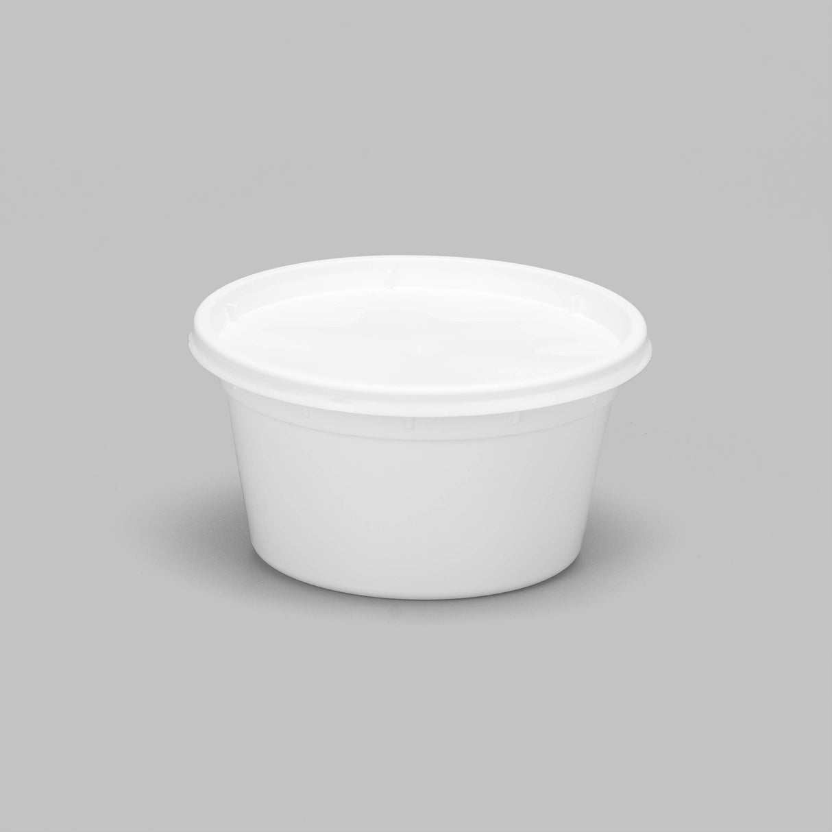12 oz Heavy Weight Mircowavable Deli/Soup Combo (White) - 240/Case - ReztaurantDirect