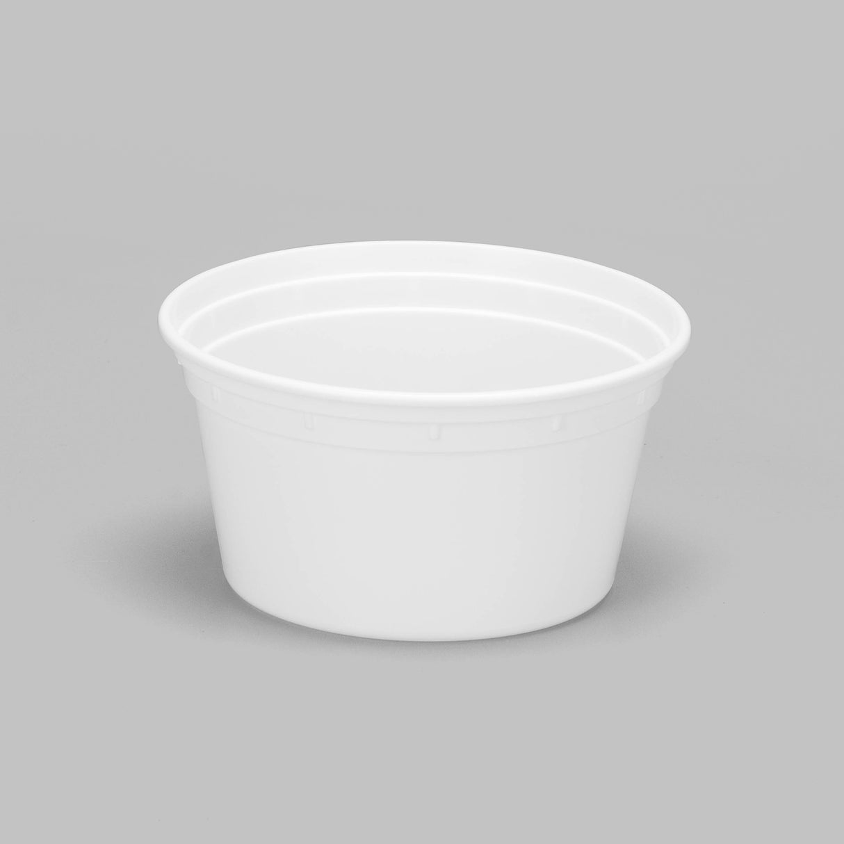 12 oz Heavy Weight Mircowavable Deli/Soup Cup (White) - 480/Case - ReztaurantDirect