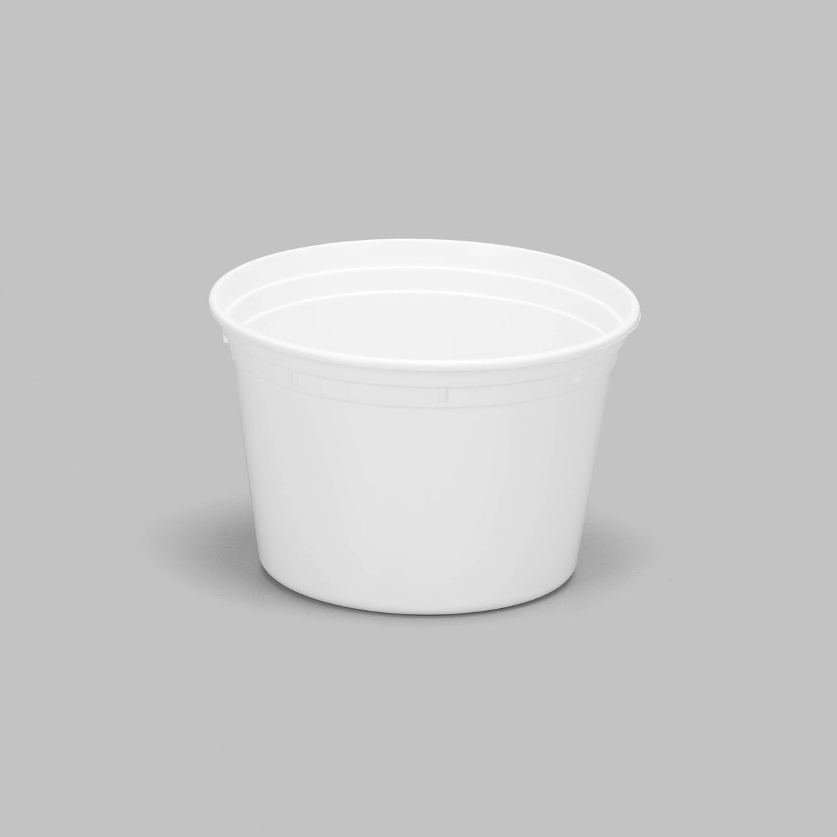 16 oz Heavy Weight Mircowavable Deli/Soup Cup (White) - 480/Case - ReztaurantDirect