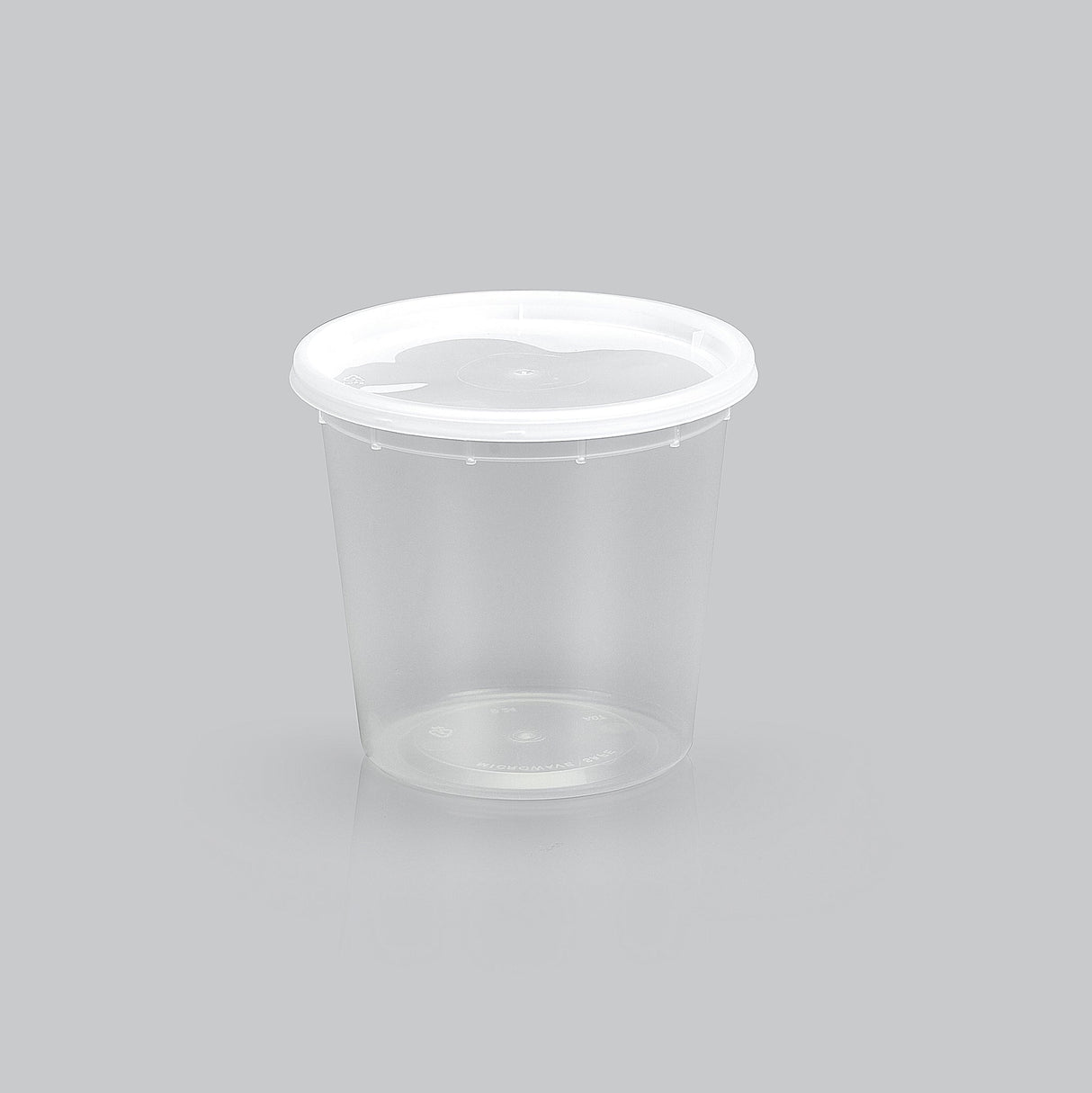 24 oz Heavy Weight Mircowavable Deli/Soup Combo (Clear) - 240/Case - ReztaurantDirect