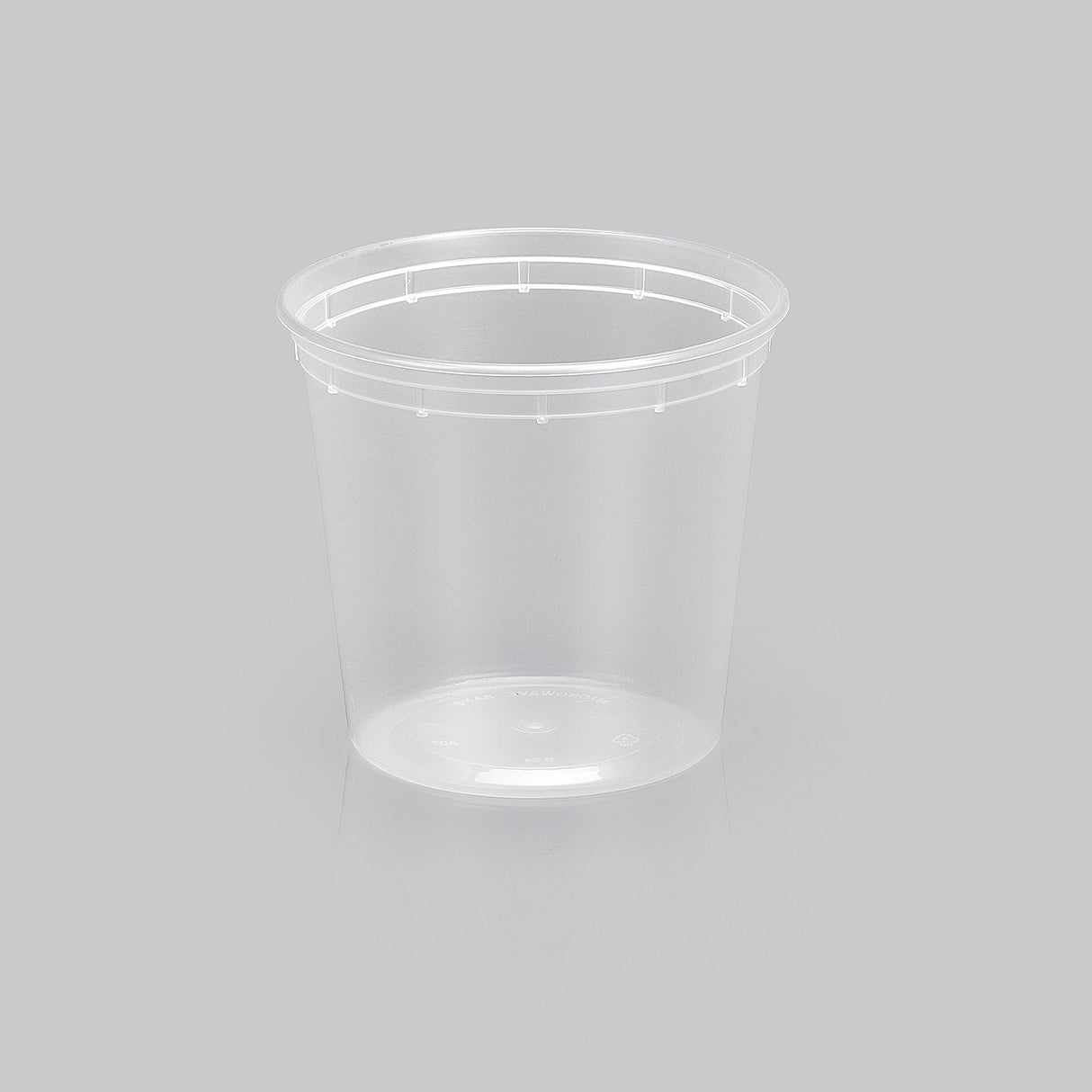 24 oz Heavy Weight Mircowavable Deli/Soup Cup (Clear) - 480/Case - ReztaurantDirect