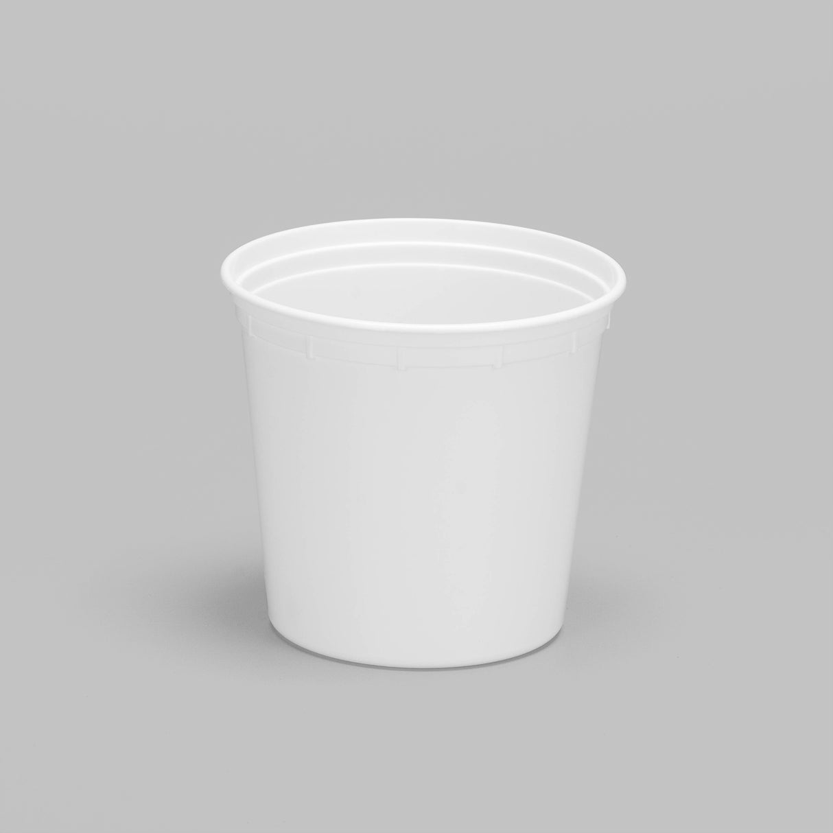 24 oz Heavy Weight Mircowavable Deli/Soup Cup (White) - 480/Case - ReztaurantDirect