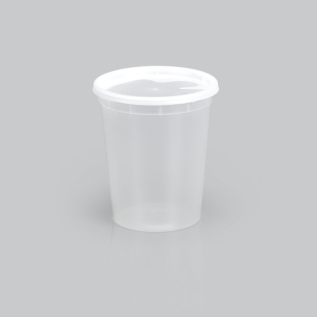 32 oz Heavy Weight Mircowavable Deli/Soup Combo (Clear) - 240/Case - ReztaurantDirect