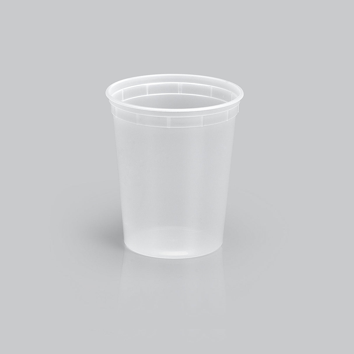 32 oz Heavy Weight Mircowavable Deli/Soup Cup (Clear) - 480/Case - ReztaurantDirect