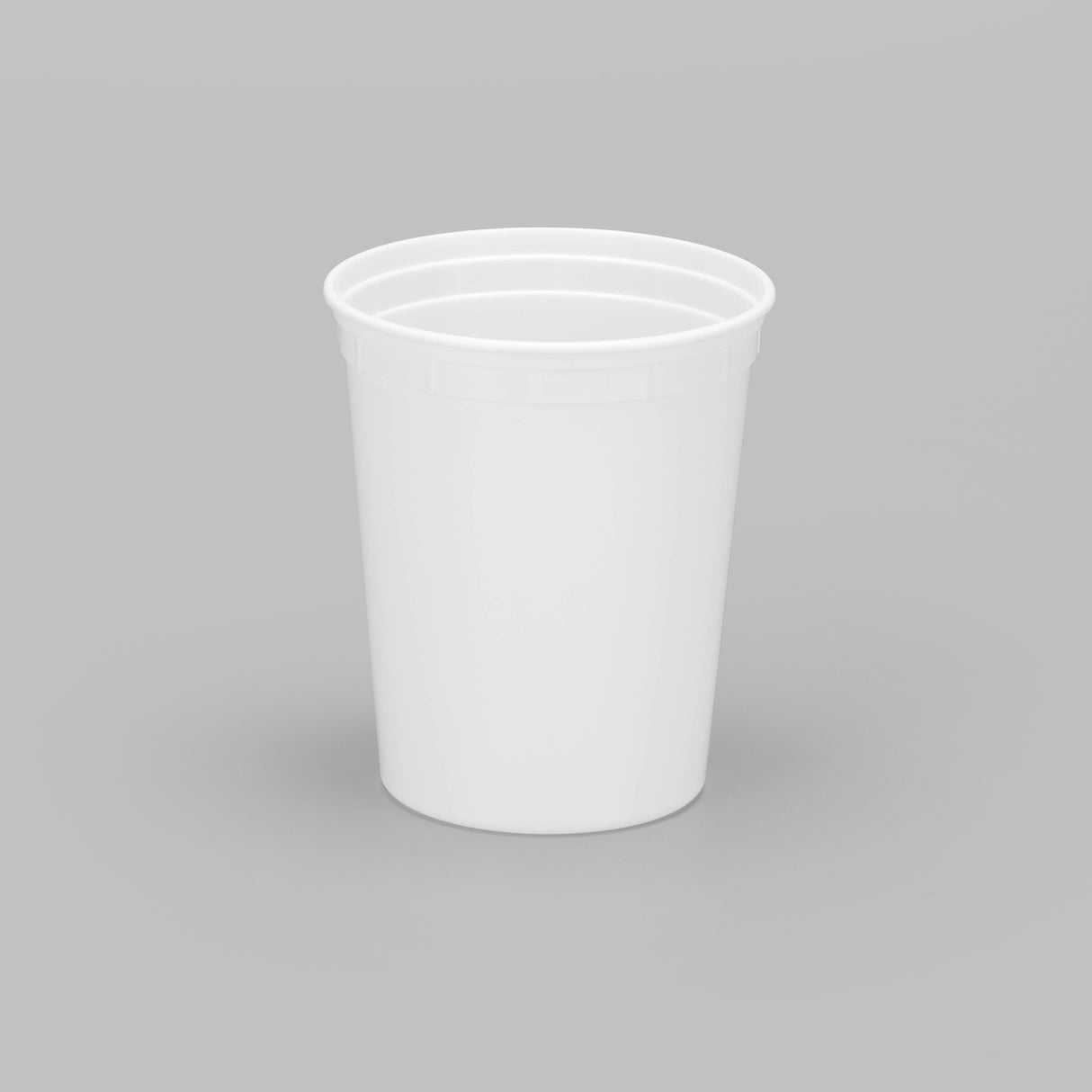32 oz Heavy Weight Mircowavable Deli/Soup Cup (White) - 480/Case - ReztaurantDirect