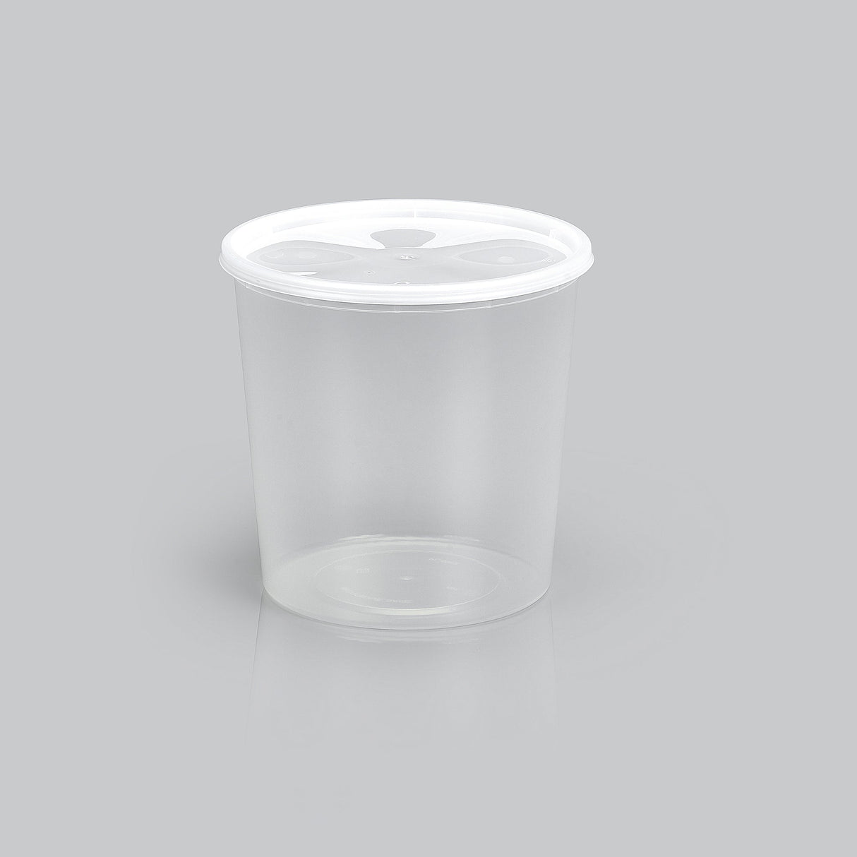 80 oz Heavy Weight Mircowavable Deli/Soup Combo (Clear) - 120/Case - ReztaurantDirect