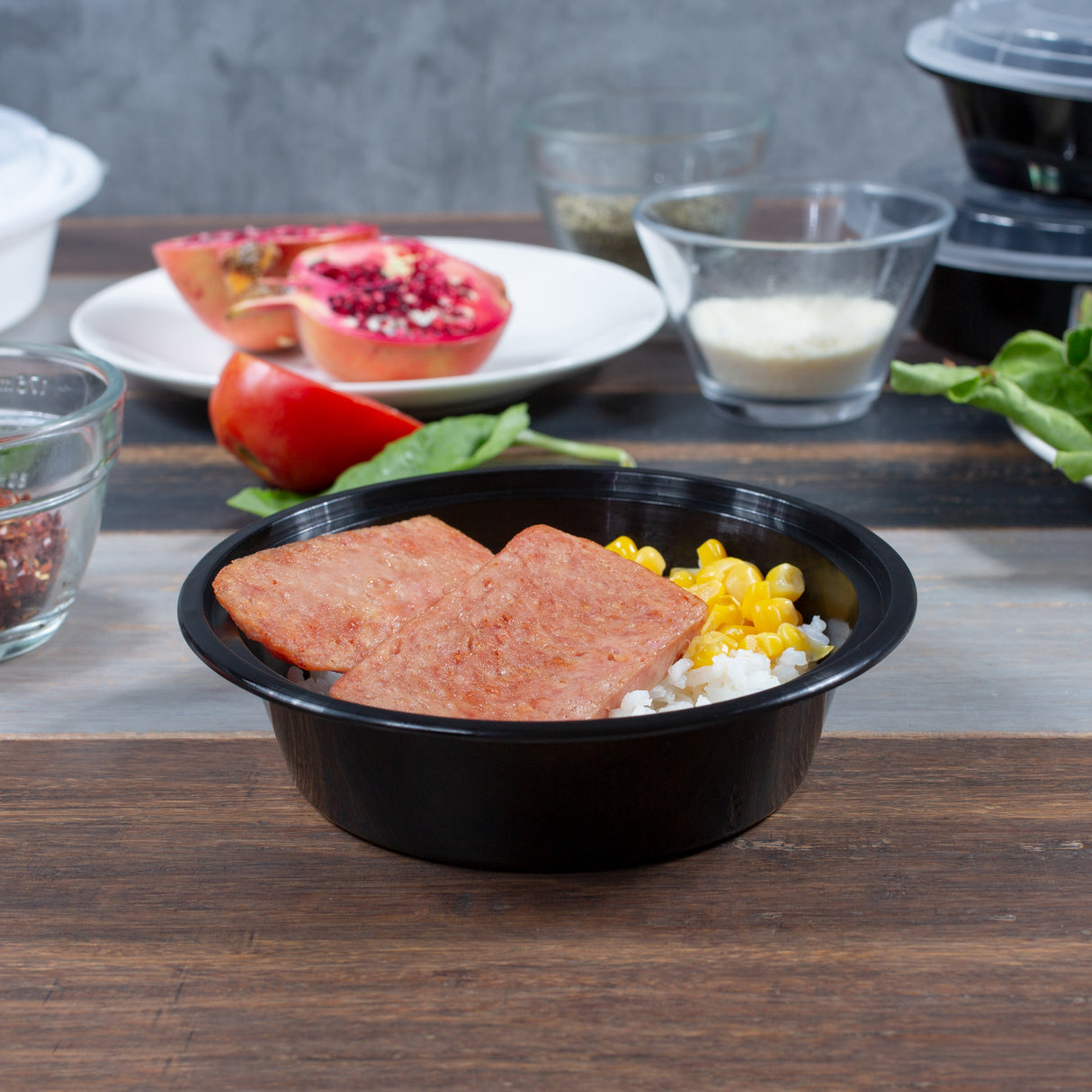 z(Archive) 16 oz Value 6" Round Combo (Black) - 150/Case - ReztaurantDirect