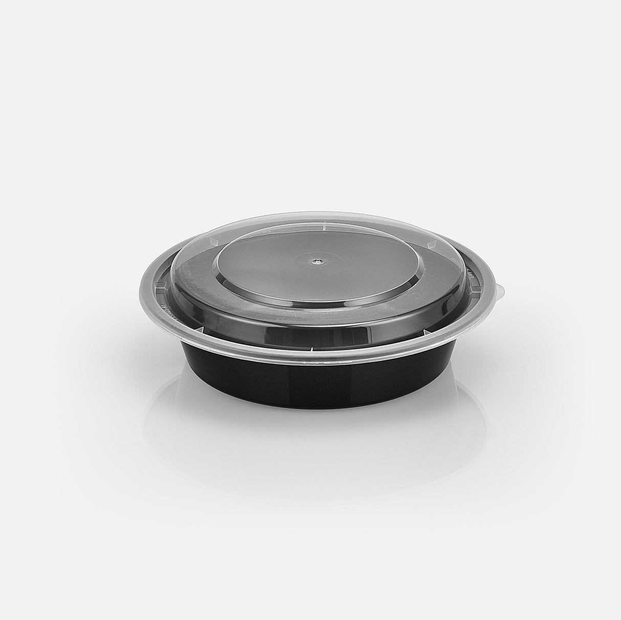 z(Archive) 24 oz Value 7" Round Combo (Black) - 150/Case - ReztaurantDirect