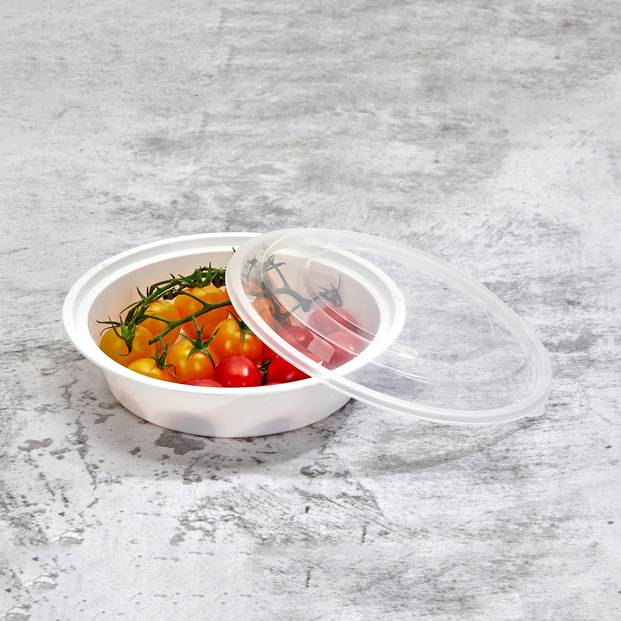 z(Archive) 24 oz Value 7" Round Combo (White) - 150/Case - ReztaurantDirect