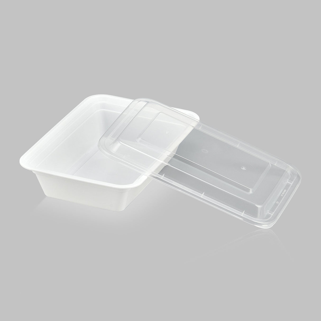 38 oz Value 8" x 6" Rectangular Microwavable Combo (White) - 150/Case - ReztaurantDirect