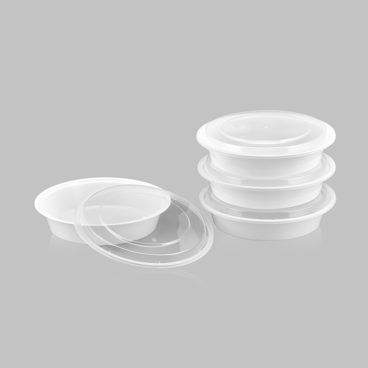 z(Archive) 40 oz Value 9" Round Combo (White) - 150/Case - ReztaurantDirect